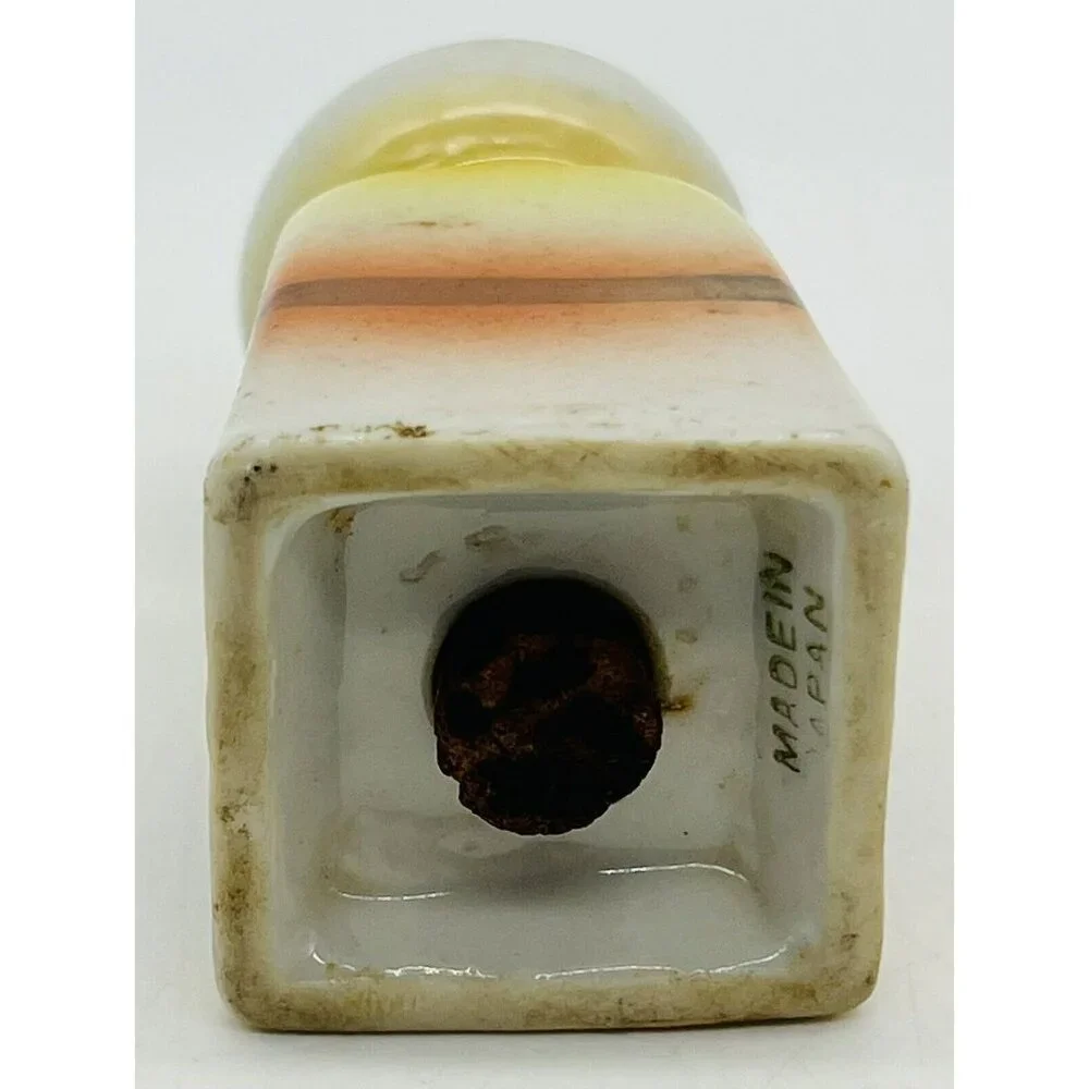 Vintage‎ Japan Lusterware Sunset Salt Pepper Shakers Hand painted 3 inch